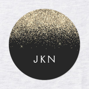 Étiquettes Initiales Monogrammes pour filles Parties scintill