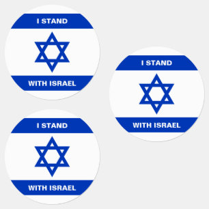 Étiquettes Je suis debout avec Israël coutume texte Israël dr
