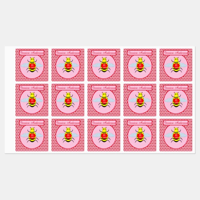 Étiquettes Jour des Véntines (Feuille)