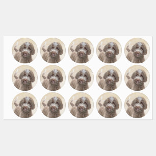 Étiquettes Lagotto Romagnolo Peinture - Cute Original Chien A