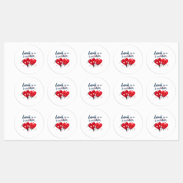 Étiquettes L'amour est dans l'air (Feuille)