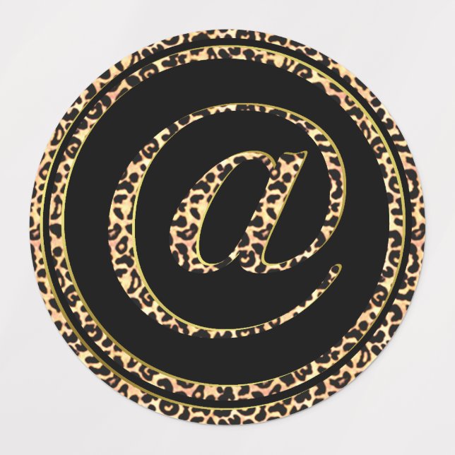 Étiquettes Leopard @ (Design 3)