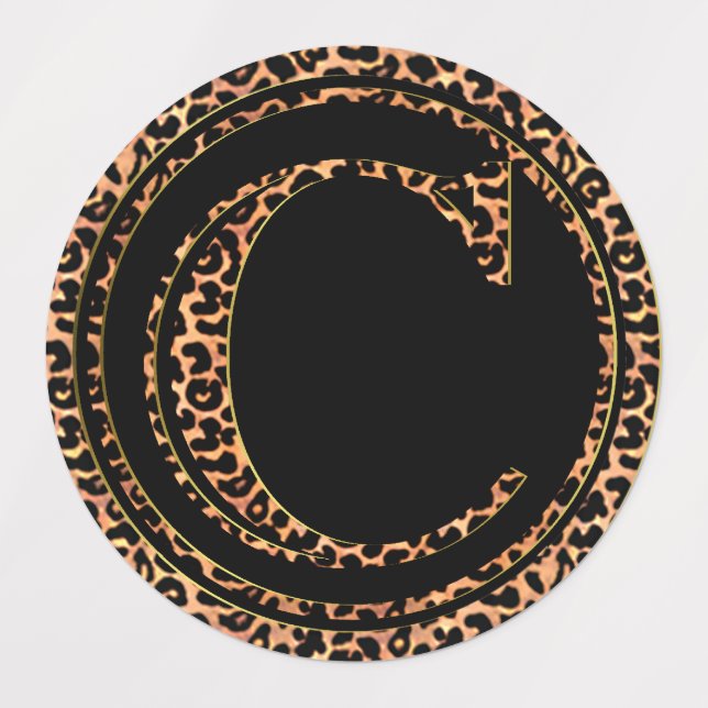 Étiquettes Leopard C (Design 3)