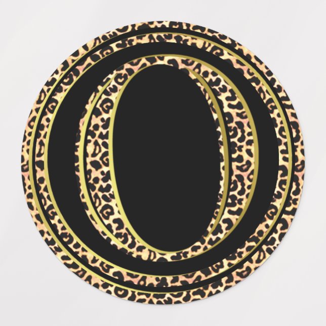 Étiquettes Leopard O (Design 3)