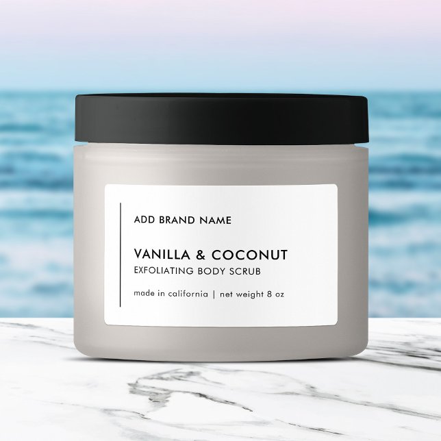 Étiquettes Ligne verticale Ajouter votre marque produit moder (Créateur téléchargé)