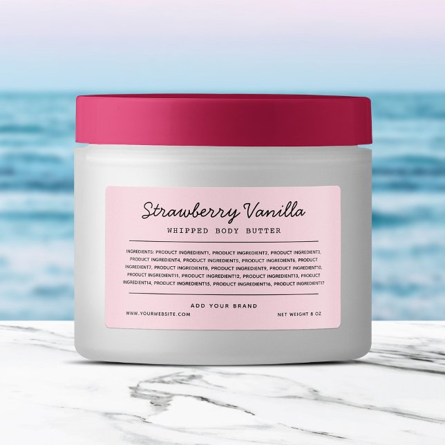 Étiquettes Lignes de script couleur personnalisées Ingrédient (Créateur téléchargé)