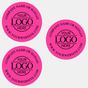 Étiquettes Logo d'affaires élégant simple rose