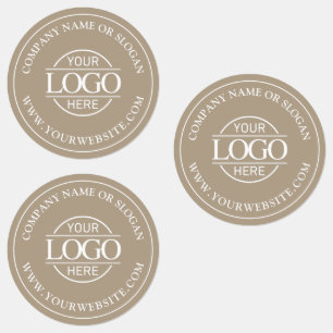 Étiquettes Logo d'affaires personnalisé élégant simple couleu