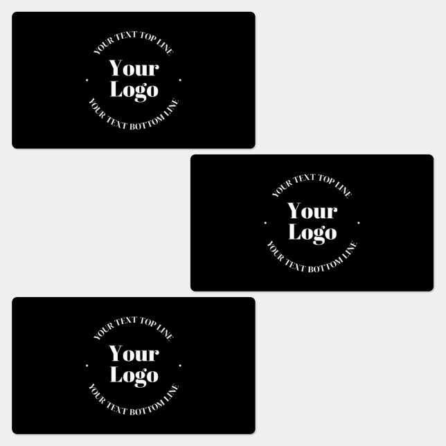 Étiquettes Logo d'entreprise et Modèle de texte personnalisab (Groupe)