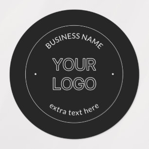 Étiquettes Logo modifiable Remplacement et nom de l'entrepris