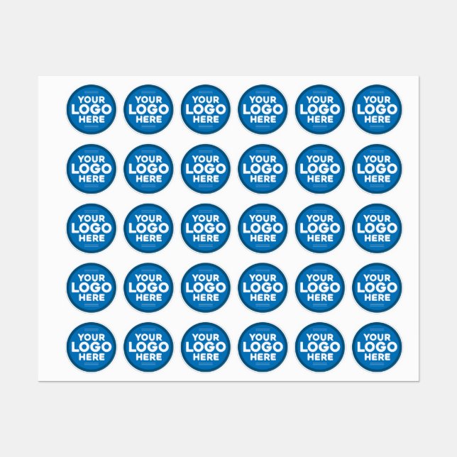 Étiquettes Logo personnalisé (Feuille)