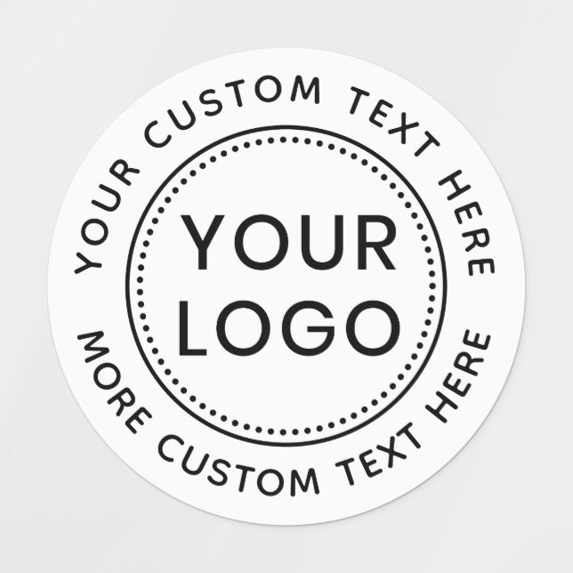 Étiquettes Logo personnalisé et vêtements en tissu rond de te (Design 1)