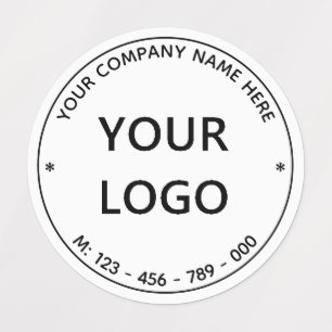Étiquettes Logo personnalisé Nom commercial Promotionnel pers