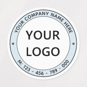 Étiquettes Logo personnalisé Nom de l'entreprise Informations