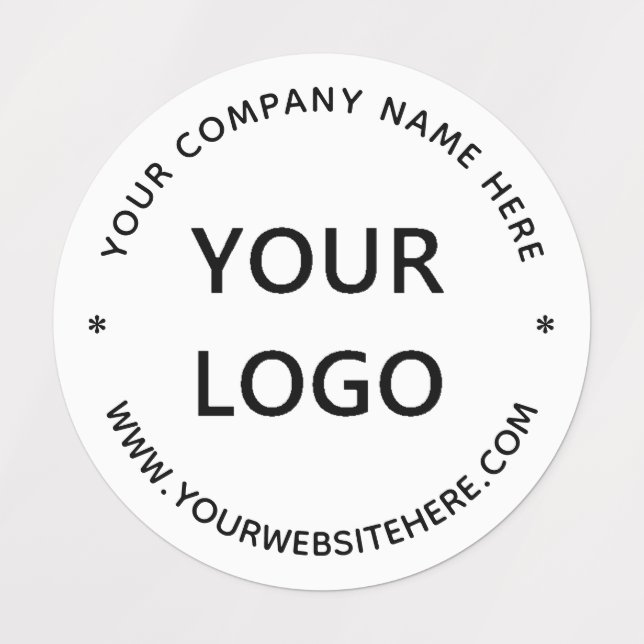 Étiquettes Logo personnalisé Promotion de nom d'entreprise Pe (Design 1)