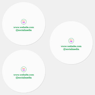 Étiquettes Logo personnalisé simple et élégant ici compagnie 