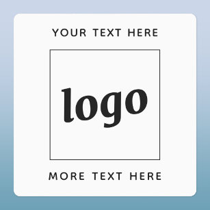 Étiquettes Logo Simple Avec Entreprise Texte