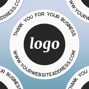 Étiquettes Logo Simple Avec Merci Professionnel