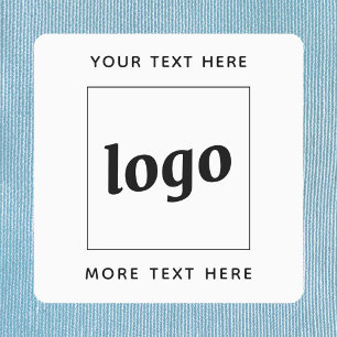 Étiquettes Logo Simple Avec Texte Entreprise