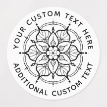 Mandala Black and White label