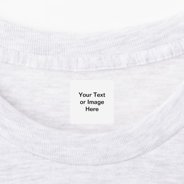 Étiquettes Marque / taille / message de vêtements personnalis (Apposé)