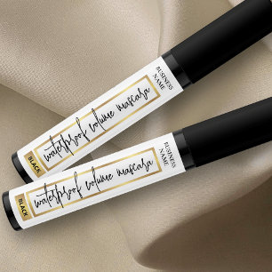 Étiquettes Mascara Tube cosmétique Gold Brow or Lash Serum