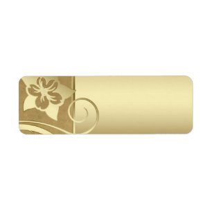 Étiquettes mats d'or