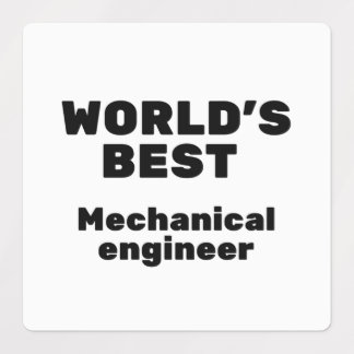 Étiquettes Meilleur ingénieur mécanique du monde