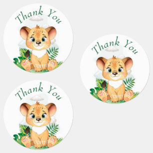 Étiquettes Merci parfait pour votre petit lion