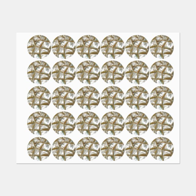 Étiquettes Mère de Pearl Design (Feuille)