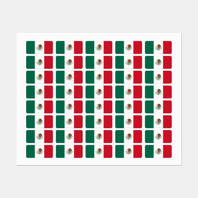 Étiquettes Mexique (Feuille)