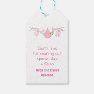 Étiquettes mignonnes de cadeau de Merci