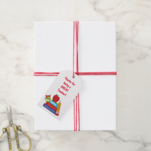 Étiquettes mignonnes de cadeau de tortue et de