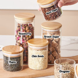 Étiquettes minimaux de cuisine et de rangement