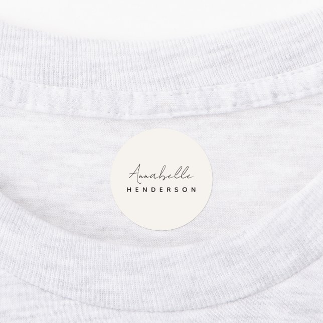 Étiquettes Monogram neutre | Minimalist stylish (Apposé)