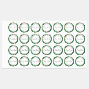 Étiquettes Monstera Tropical Jungle Palm motif