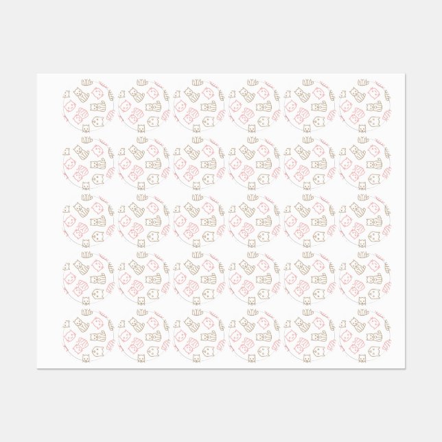 Étiquettes Motif (Feuille)