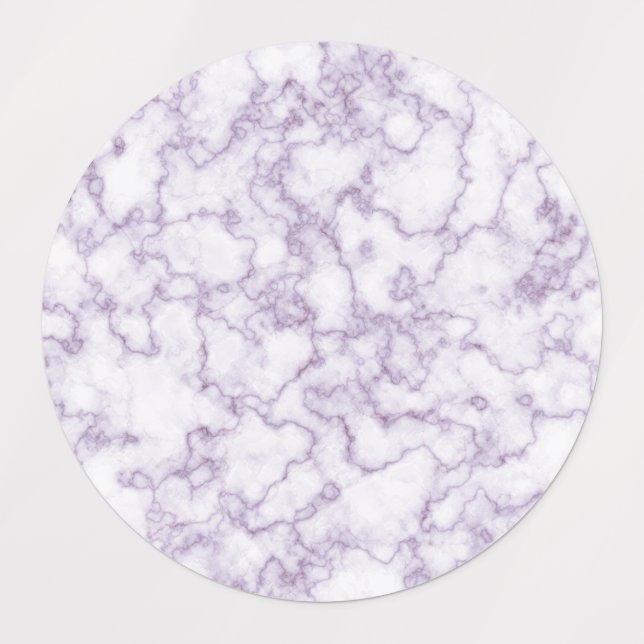 Étiquettes Motif de marbre violet (Design 3)