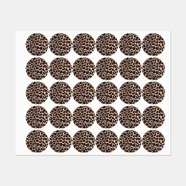 Étiquettes motif poster de animal (Feuille)