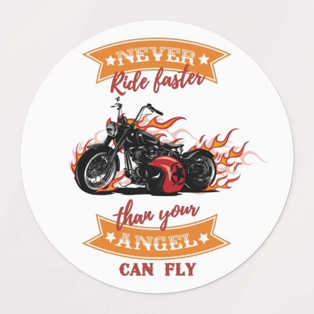Étiquettes Motocyclette (Design 3)