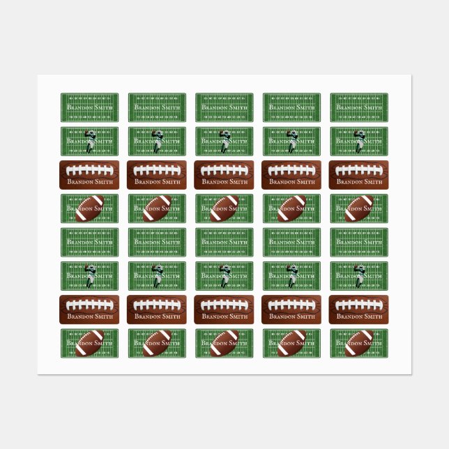Étiquettes Mots clés Nom de quatre conceptions de football (Feuille)