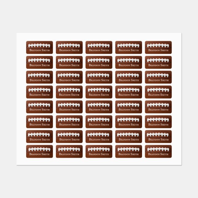 Étiquettes Mots-clés Nom des conceptions de football (Feuille)