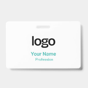 Étiquettes Nom Badges Turquoise
