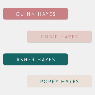 Étiquettes Nom de Jade Dusty Rose