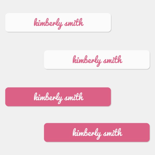 Étiquettes Nom de l'école de fille rose (Groupe)