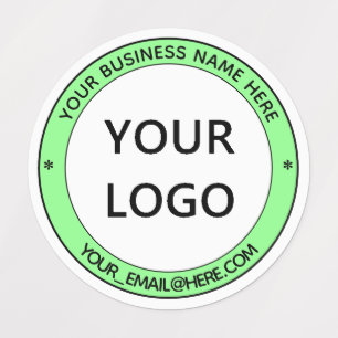 Étiquettes Nom du logo de votre entreprise Timbre personnalis