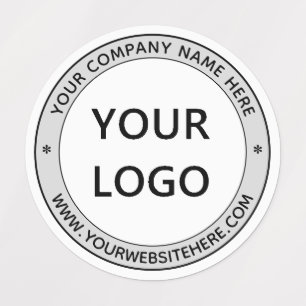Étiquettes Nom du logo d'entreprise personnalisé Site Web Tim