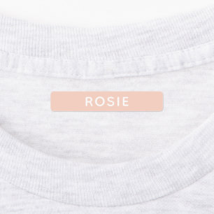 Étiquettes Nom personnalisé rose École Vêtements pour enfa