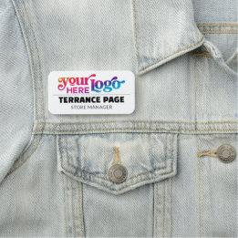 Étiquettes nominatives avec logo d'entreprise de M