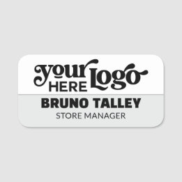 Étiquettes nominatives avec logo d'entreprise de M